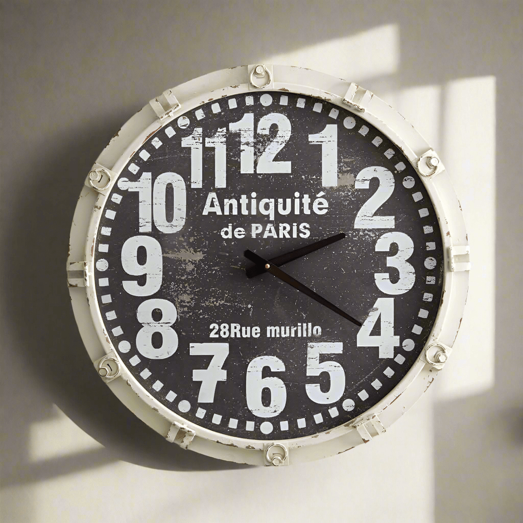 Antique French Country Wall Clock-Clocks-Parc Decor