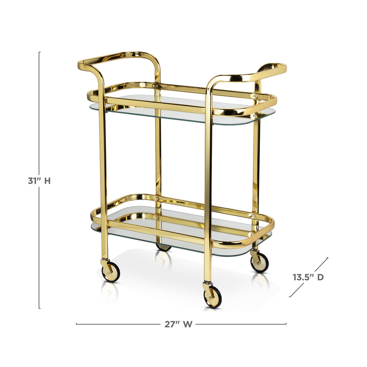Antique Gold Bar Cart-product_type::bar_carts-Parc Decor