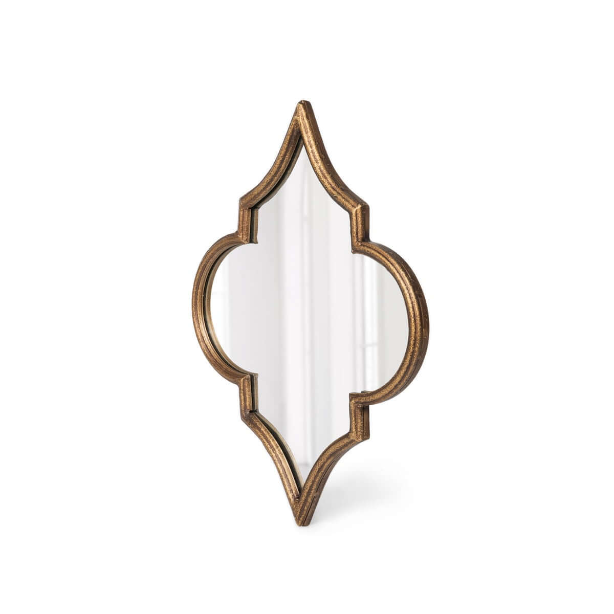 Antique Gold Moroccan Ogee Mirror-Wall Mirror-Parc Decor
