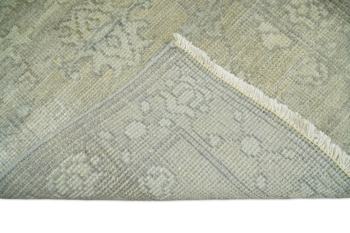 Antique Persian 2x3 Beige and Gray Hand Knotted Wool Area Rug