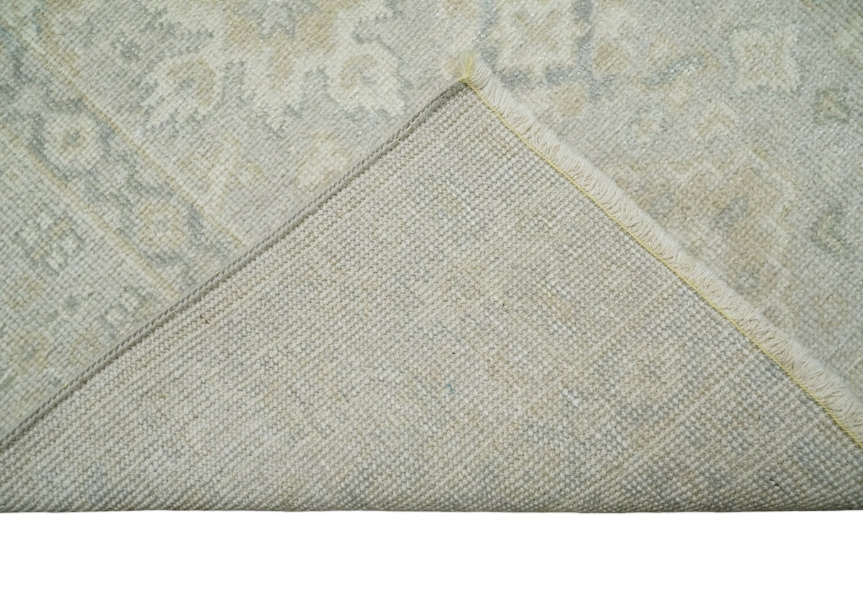 Antique Persian 2x3 Beige and Gray Hand Knotted Wool Area Rug