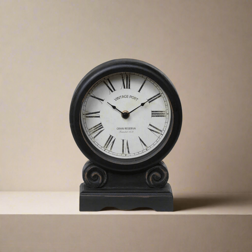 Antique-Style Roman Numeral Mantel Clock-Mantel Clock-Parc Decor