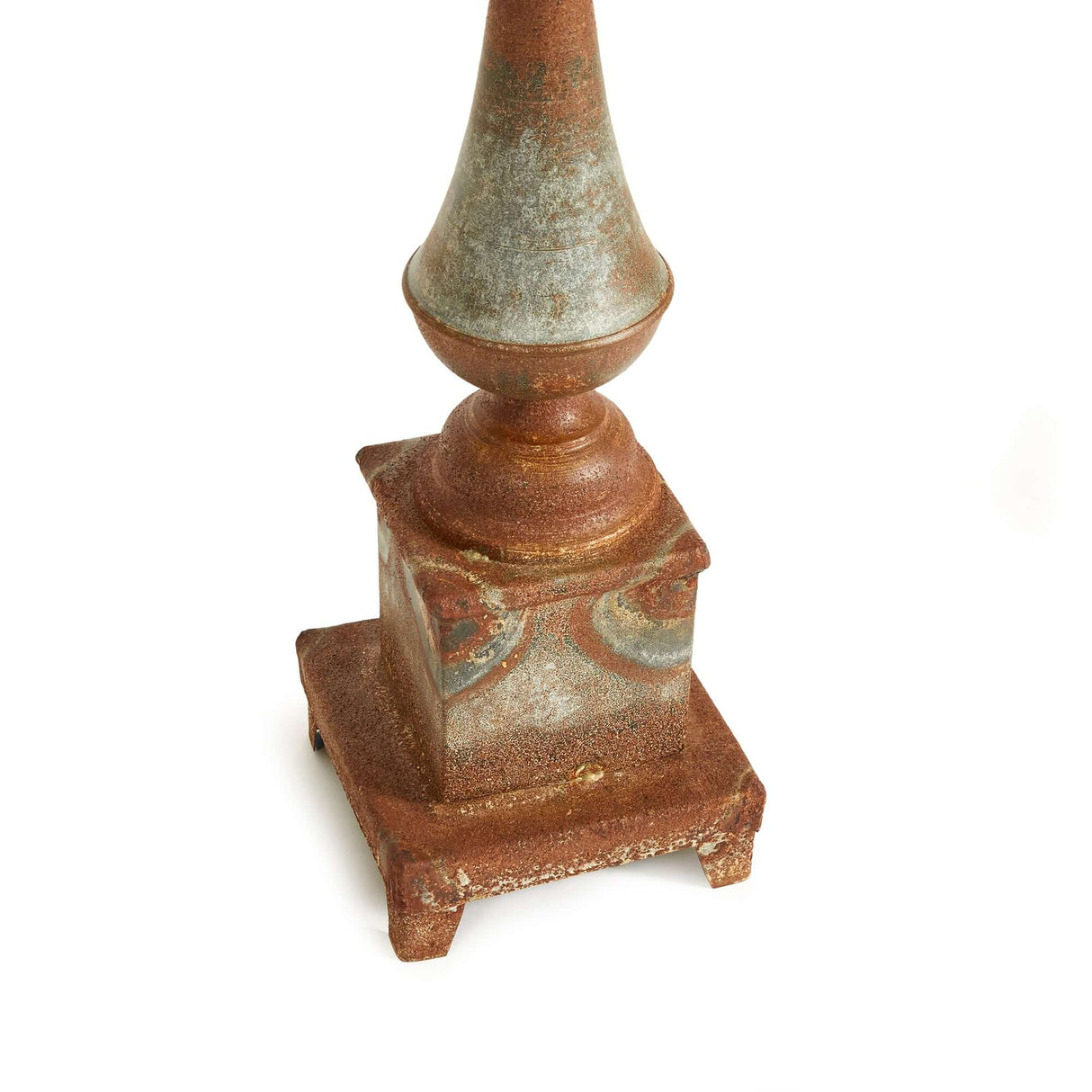 Antique-Style Rusted Metal Finial Decor-Finial-Parc Decor