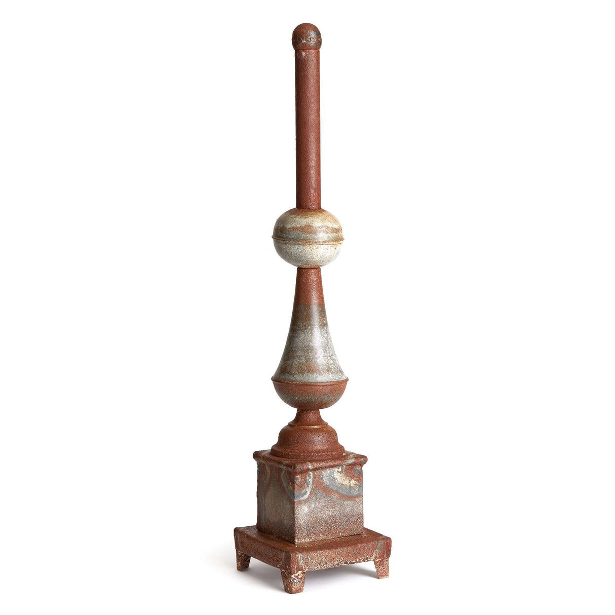 Antique-Style Rusted Metal Finial Decor-Finial-Parc Decor