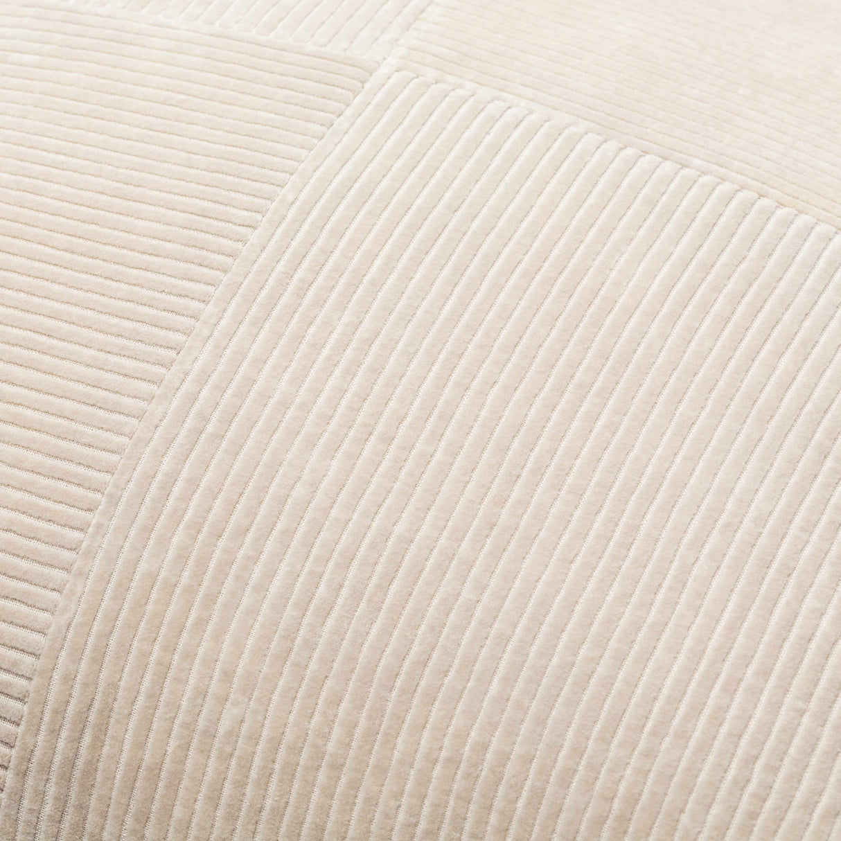 Aqil Beige Corduroy Patchwork Accent Pillow-Throw Pillows-Parc Decor