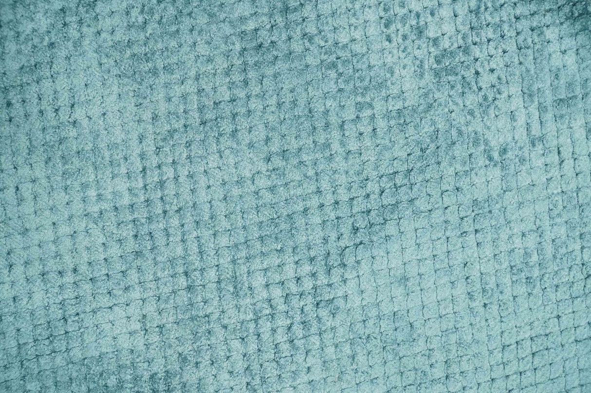 Aqua 2x4 Modern Geometrical Cross Square Hand Made Blue Art silk Area Rug | N4624-Area Rug-Parc Decor