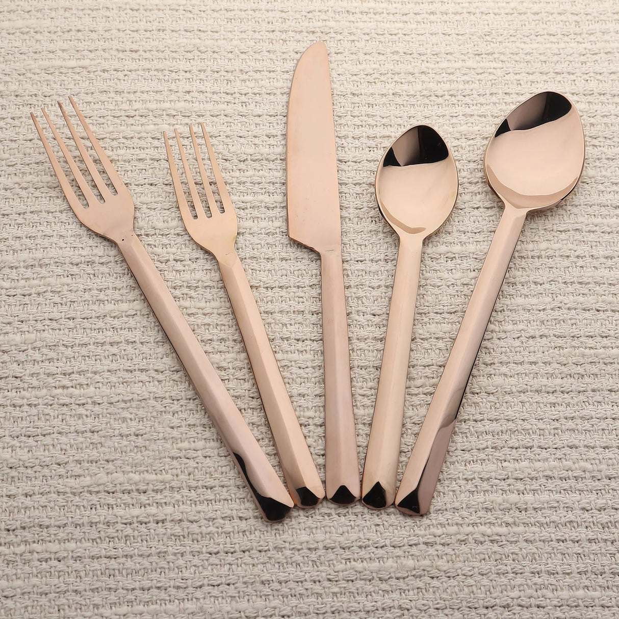 Ariella PVD 5 Pc. Flatware Set-flatware set-Parc Decor