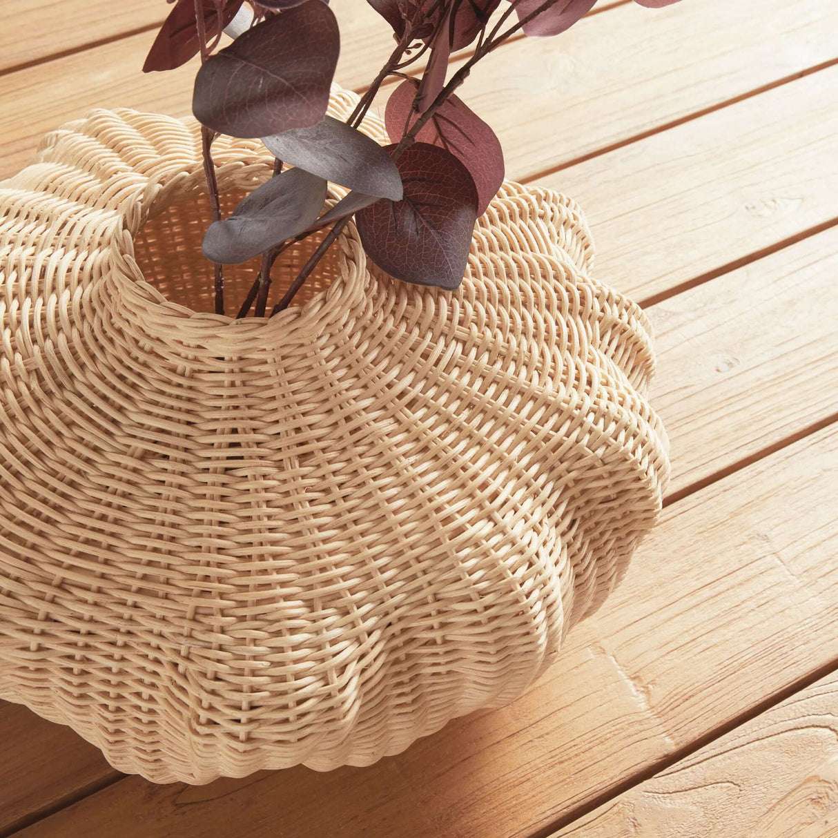 Artisan Rattan Vase for Boho and Coastal Décor-vase-Parc Decor