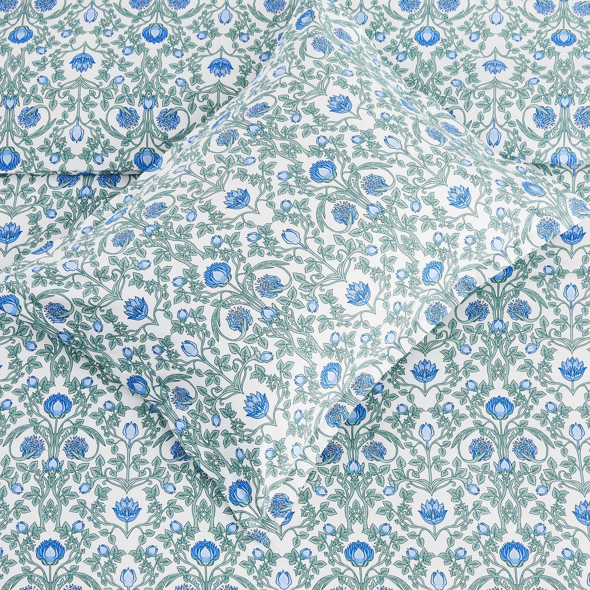 Arts & Crafts Floral Printed Duvet Set-Duvets-Parc Decor