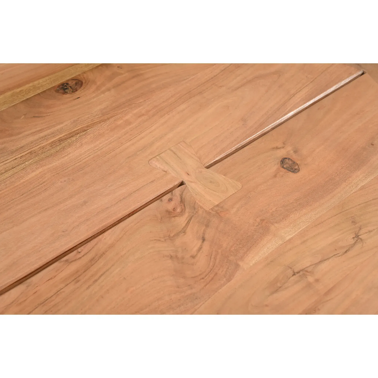 Athea Butterfly Natural live Edge Dining Table - 96"-Dining Table-Parc Decor