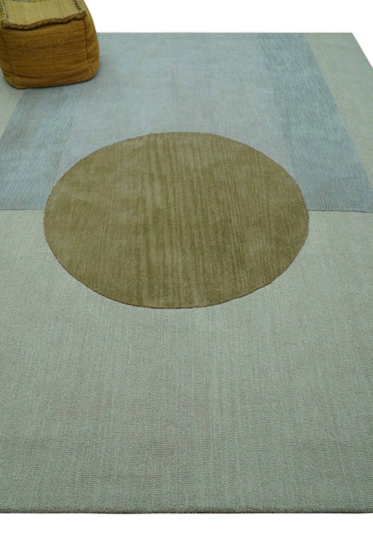Azure Custom Made Modern Design Beige And Gray Hand Tufted Wool Rug