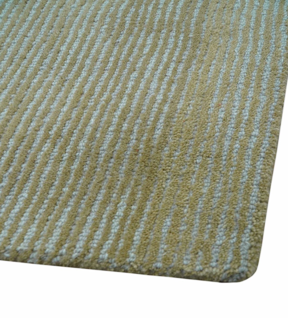 Azure Custom Made Modern Design Gray and Brown Hand Tufted Wool Rug