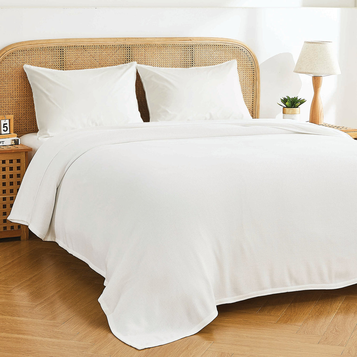 Bamboo Cotton Blanket-Blanket-Parc Decor