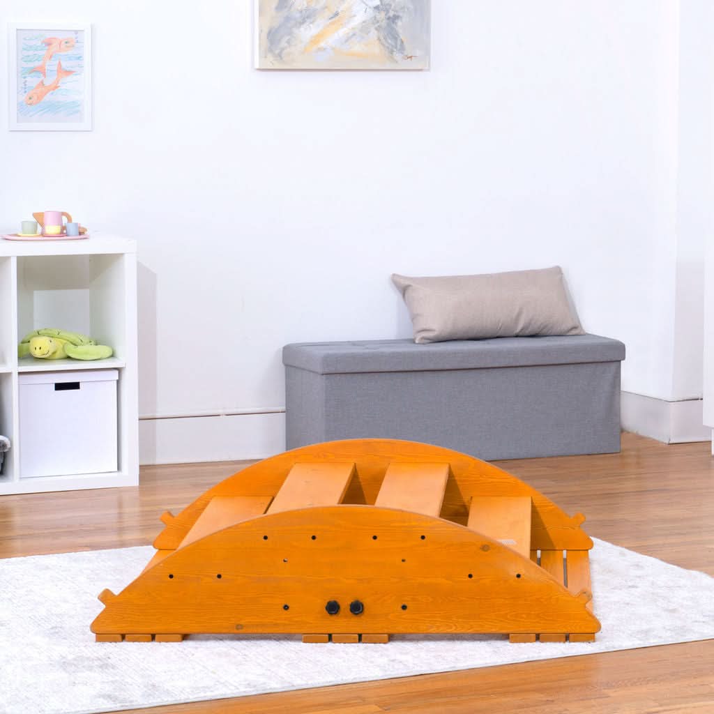 Banyan Jumbo Rocker & Climber | 2-in-1 Wooden Climbing Arch and Rocking Boat for Kids, Indoor & Outdoor