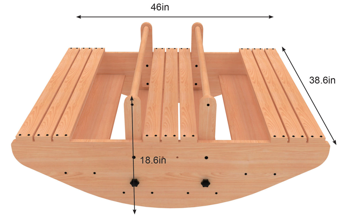 Banyan Jumbo Rocker & Climber | 2-in-1 Wooden Climbing Arch and Rocking Boat for Kids, Indoor & Outdoor