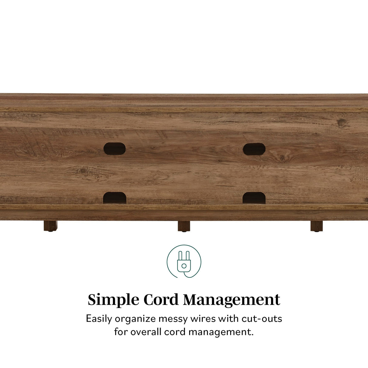 Barn Door 70" Rustic TV Stand-Entertainment-Parc Decor