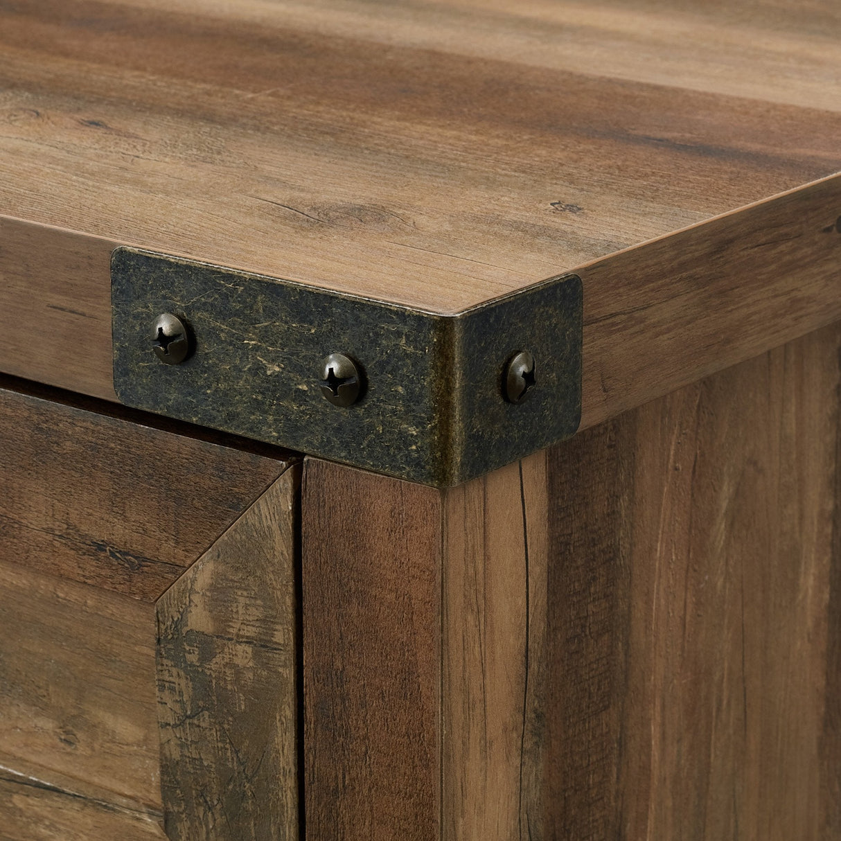 Barn Door Accent Cabinet