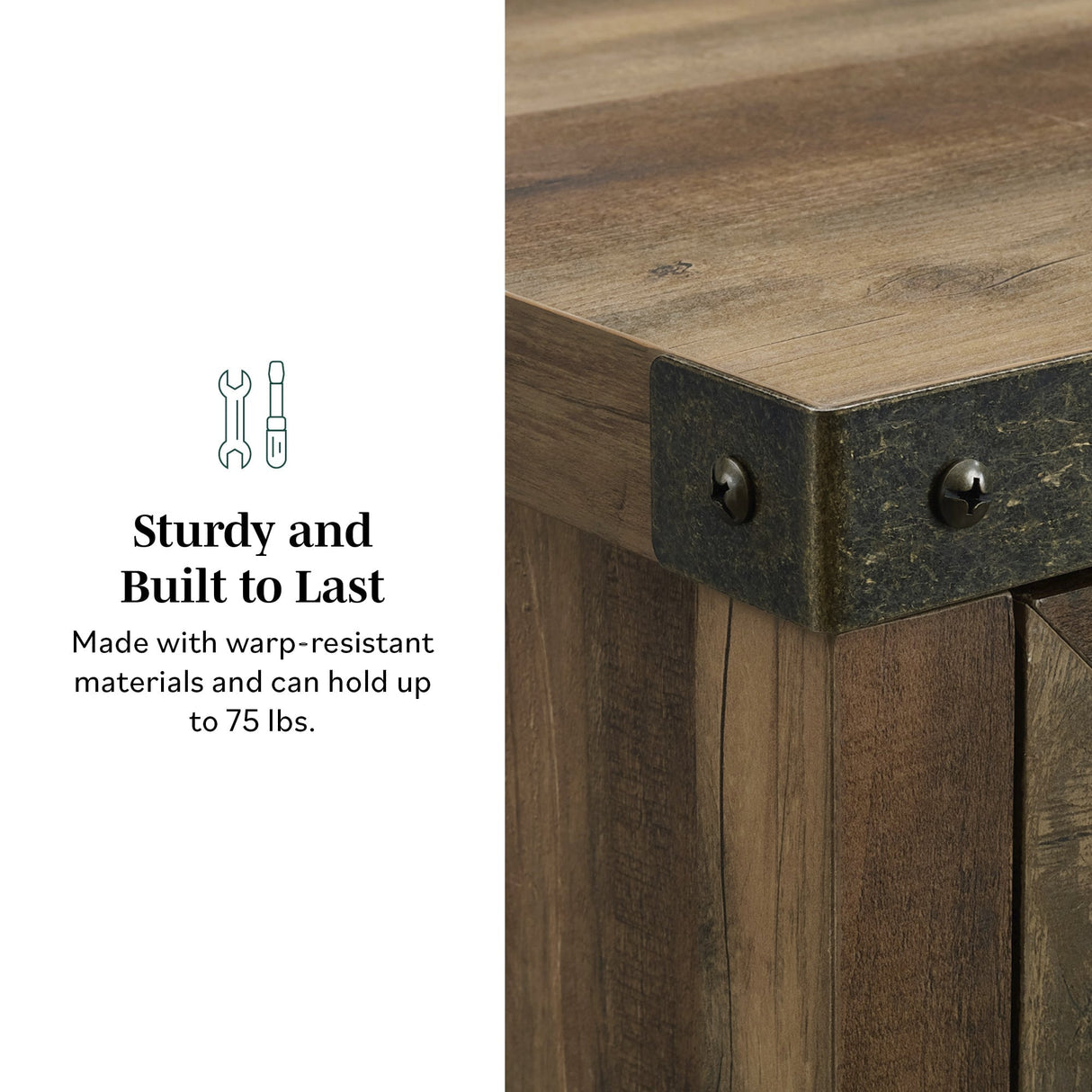 Barn Door Accent Cabinet