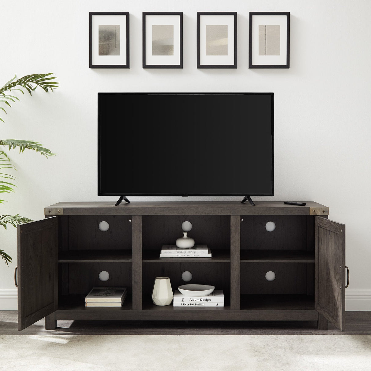 Barn Door TV Stand-Entertainment-Parc Decor