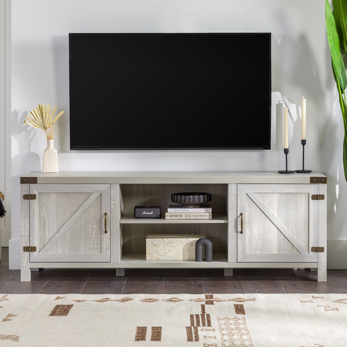 Barn Door TV Stand-Entertainment-Parc Decor