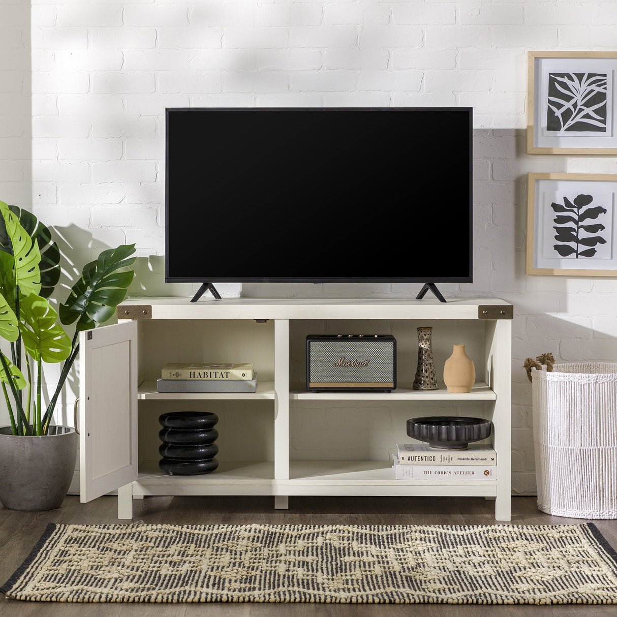 Barn Door TV Stand-Entertainment-Parc Decor