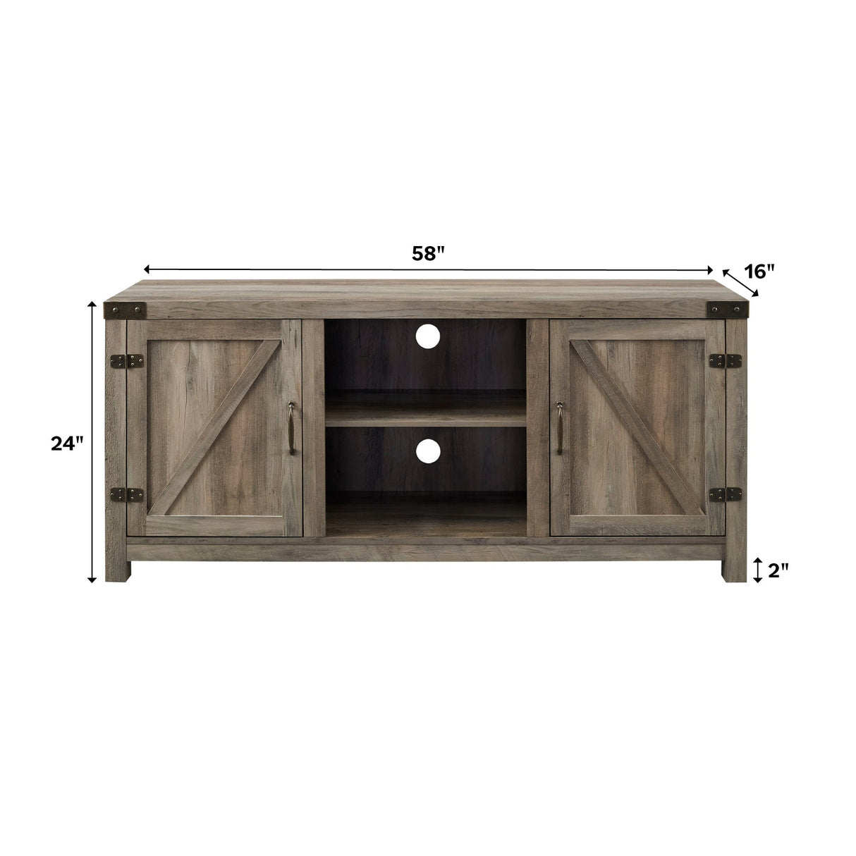 Barn Door TV Stand-Entertainment-Parc Decor