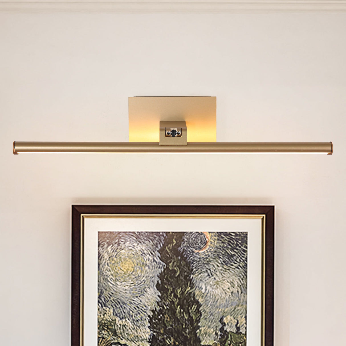 Battery-powered LED Mirror Vanity Light with Remote Control-壁灯-Parc Decor