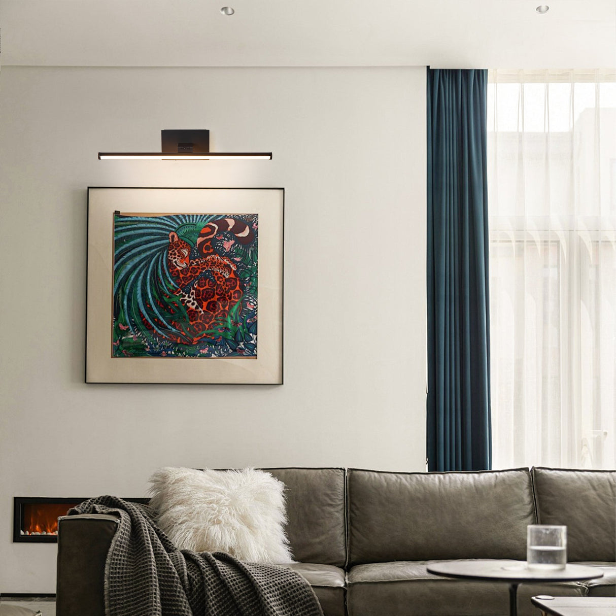 Battery-powered LED Mirror Vanity Light with Remote Control-壁灯-Parc Decor