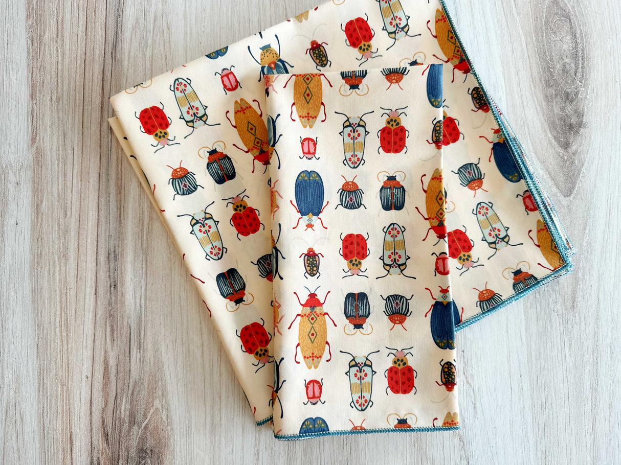 Beetle Cloth Napkins, set of four-Cloth Napkins-Parc Decor