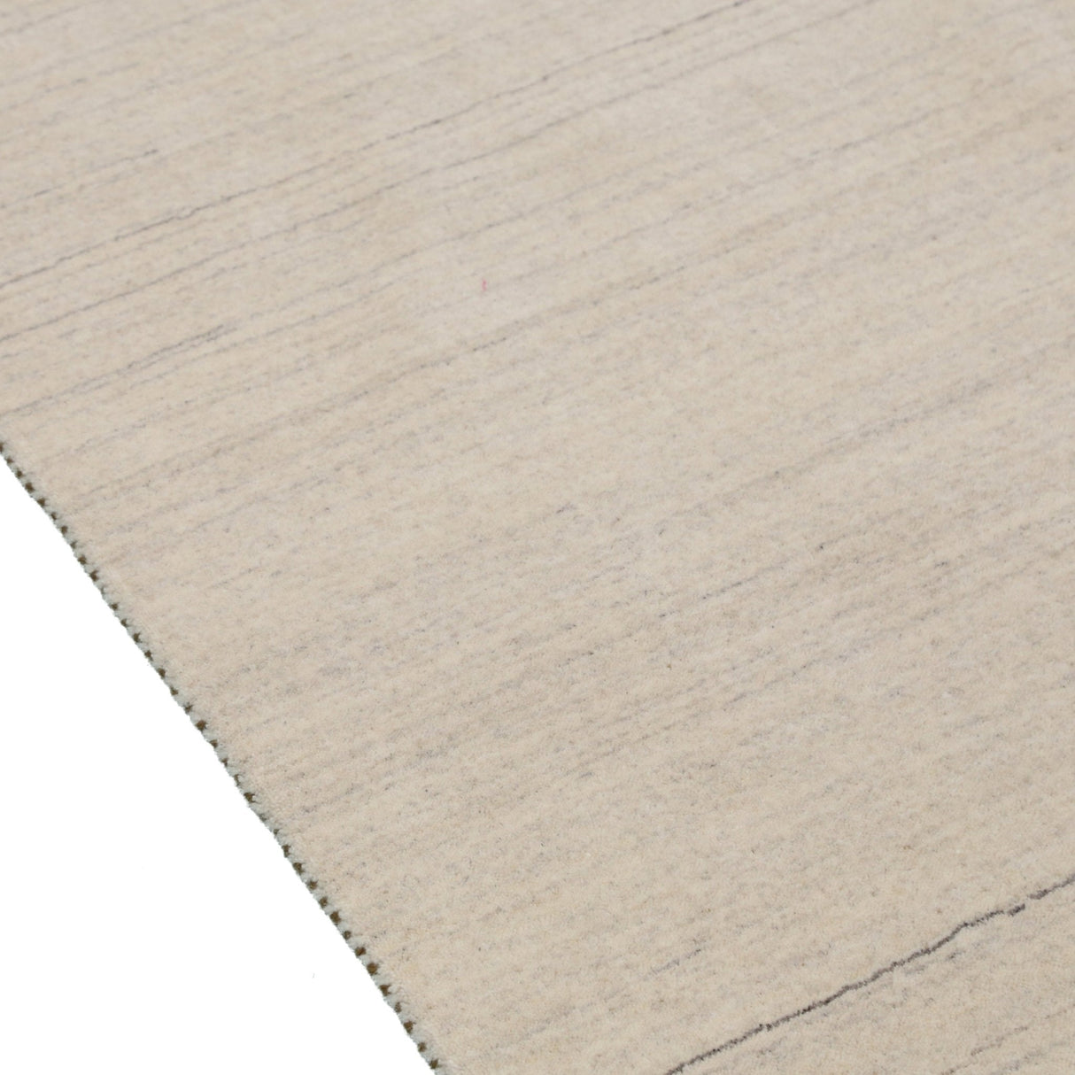 Beige Contemporary Pattern Hand Loomed Wool Area Rug