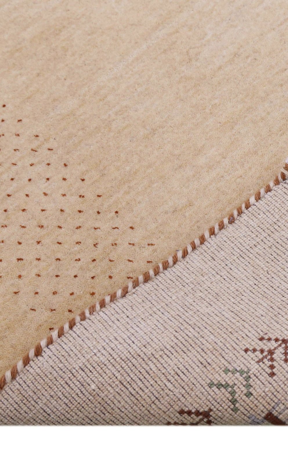Beige Tribal Center Medallion Hand Loomed Wool Area Rug