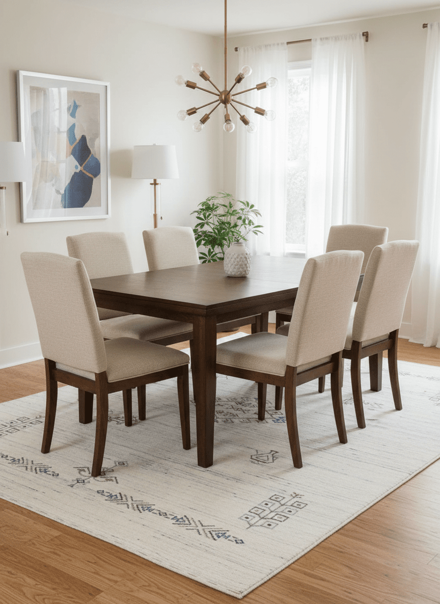Beige Tribal Center Medallion Hand Loomed Wool Rug