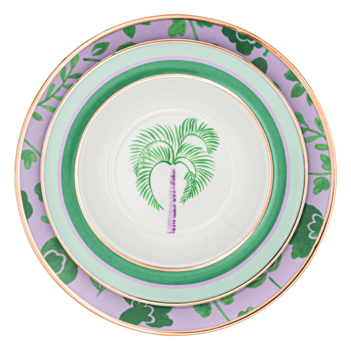 Bernadette Leaf Dinner Plate - Set of 4 (+1 Bonus Plate)-Dinner Plate-Parc Decor