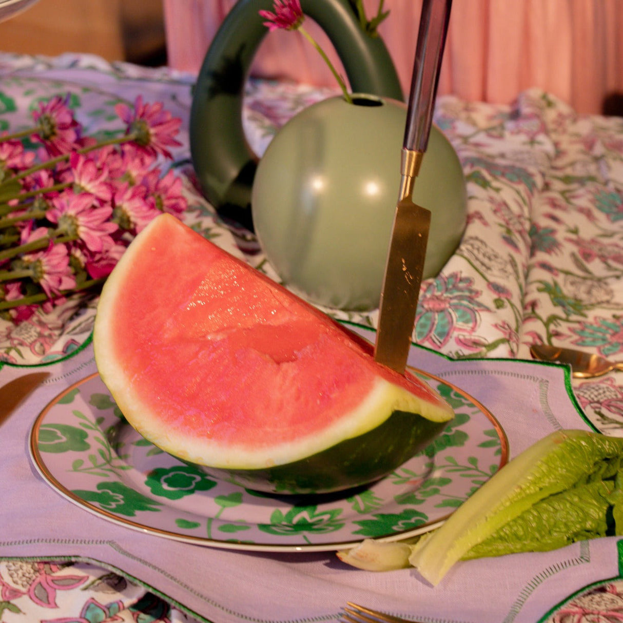 Bernadette Leaf Dinner Plate - Set of 4 (+1 Bonus Plate)-Dinner Plate-Parc Decor