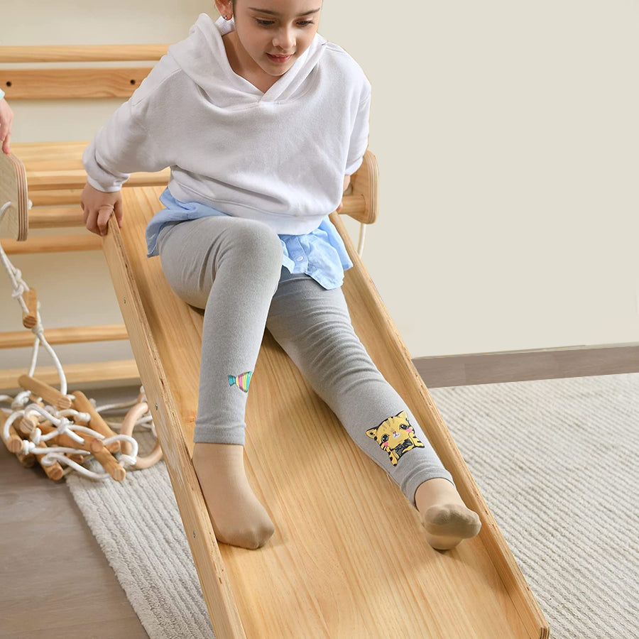 Betula 79" | Swedish Wall Ladder, Indoor Wooden Climber for Kids