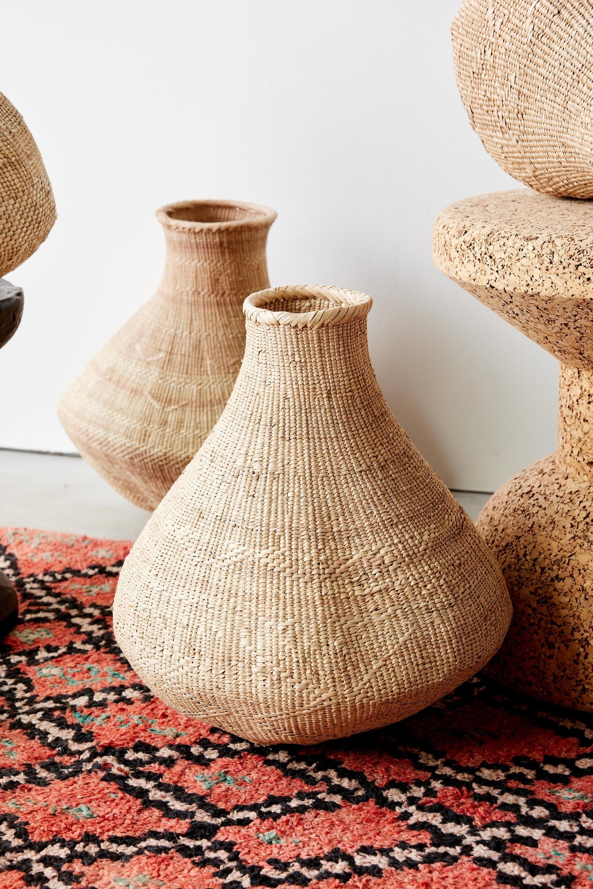 Binga Nongo Natural Woven Gourd Basket-Baskets & Vessels-Parc Decor