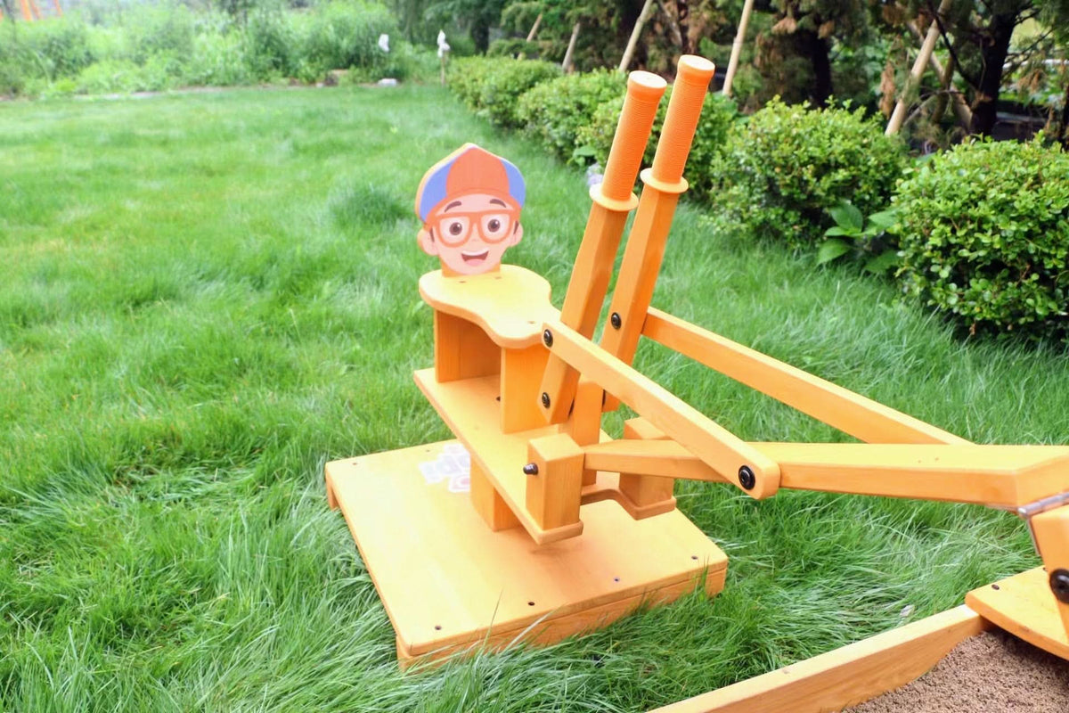 Blippi Excavator Ride-On Toy for Kids | Sandbox Digger with 360° Swivel Seat (Sandbox Not Included)