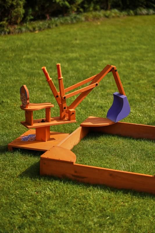 Blippi Excavator Ride-On Toy for Kids | Sandbox Digger with 360° Swivel Seat (Sandbox Not Included)