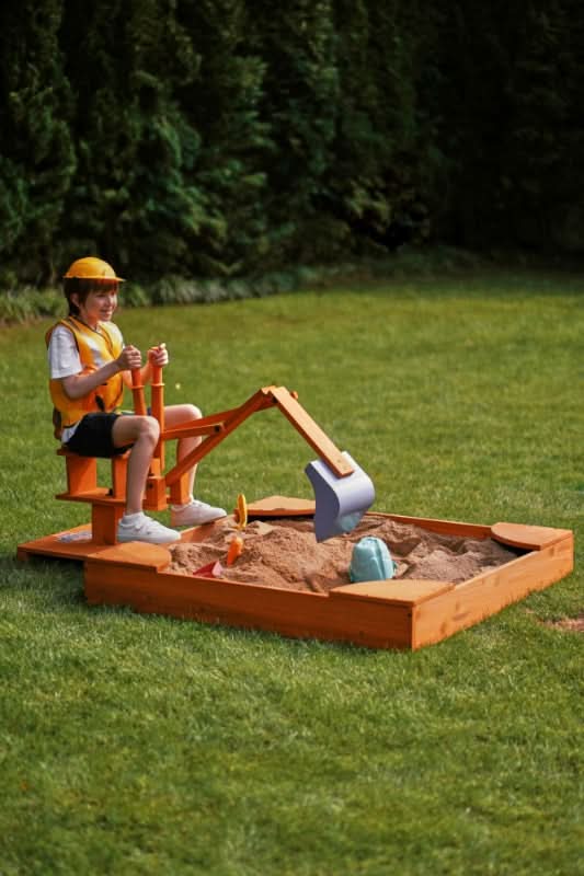 Blippi Excavator Ride-On Toy for Kids | Sandbox Digger with 360° Swivel Seat (Sandbox Not Included)