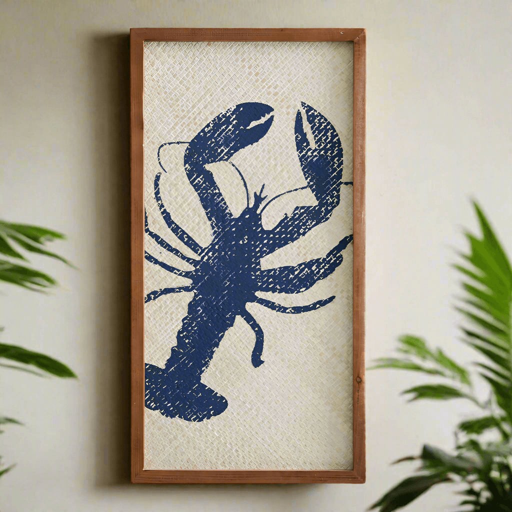 Blue Lobster Wall Art-Wall Decor-Parc Decor