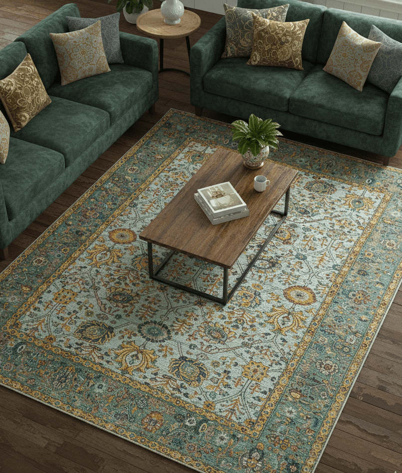 Blue Traditional Turkish knot fine 9.6x12 Hand knotted Wool Area Rug