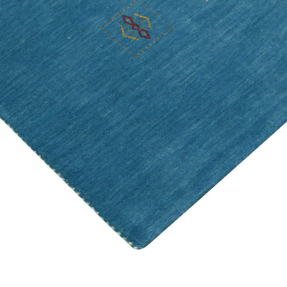 Blue Tribal Design Hand Loomed Wool Area Rug