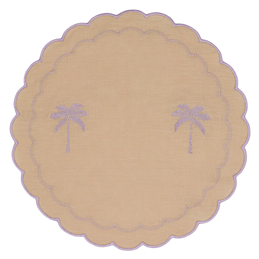 Blush Buttercream Linen Placemats – Set of 4
