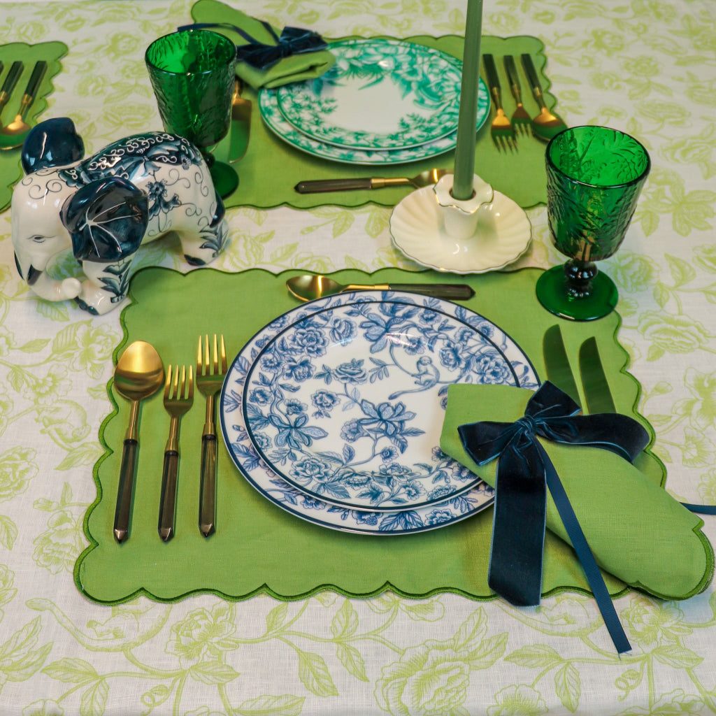 Bombay Blue Porcelain Starter Plates – Set of 4 (+1 Bonus Plate)