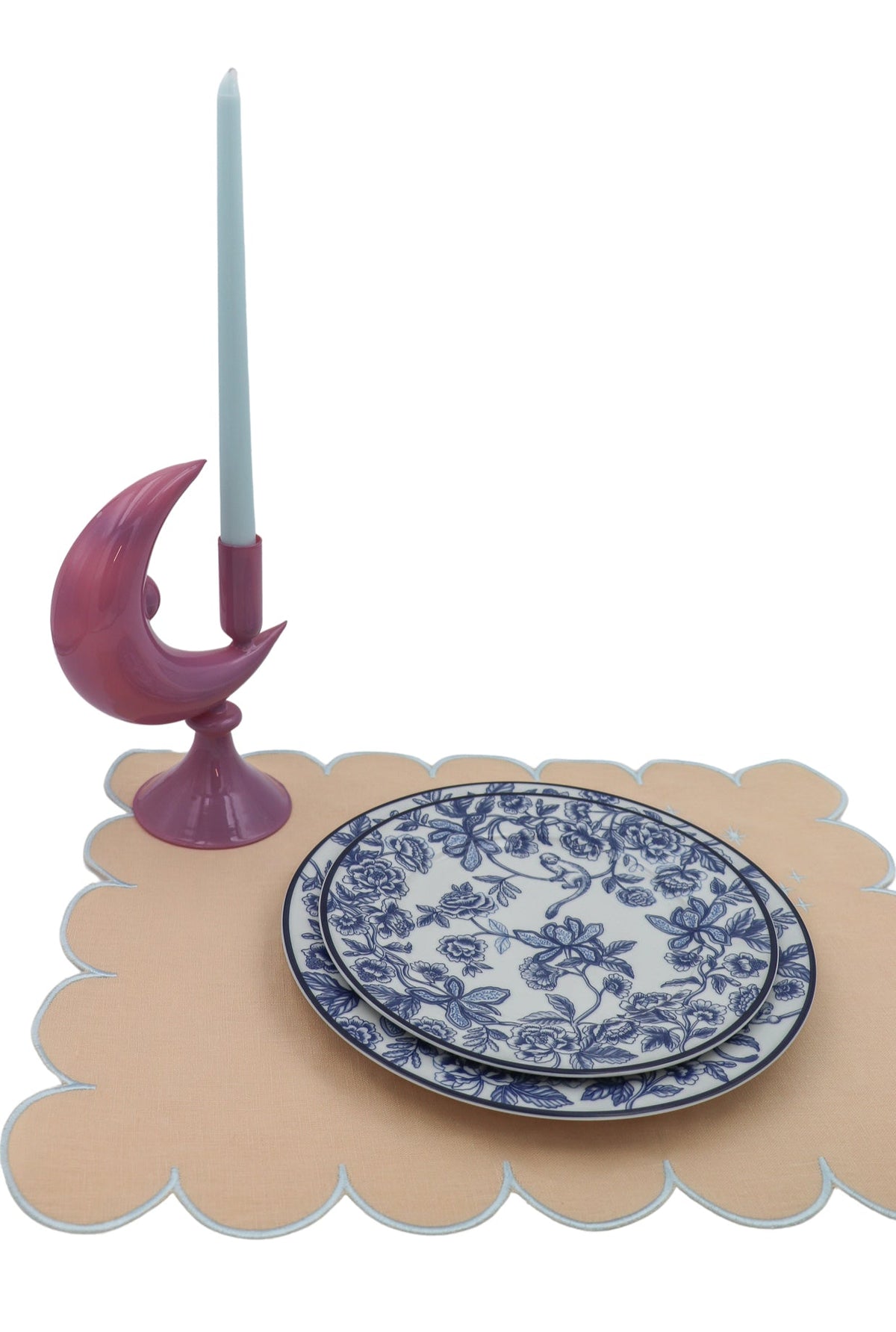 Bombay Blue Porcelain Starter Plates – Set of 4 (+1 Bonus Plate)