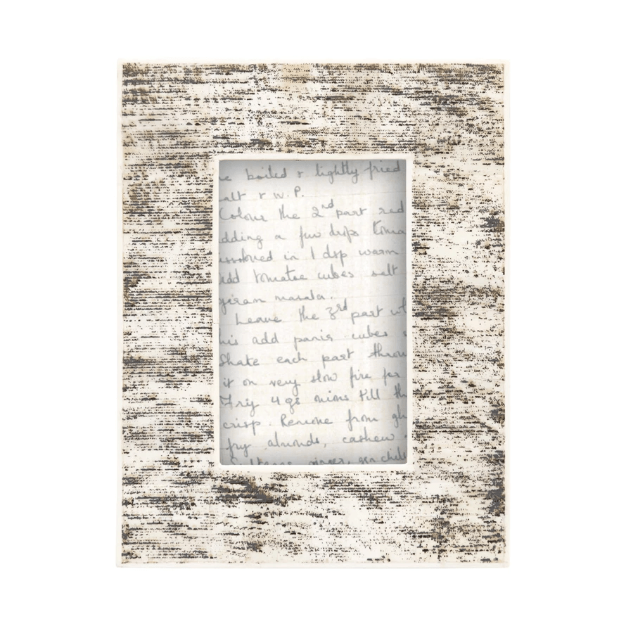 Bone Picture Frame in Natural and Black-Frames-Parc Decor