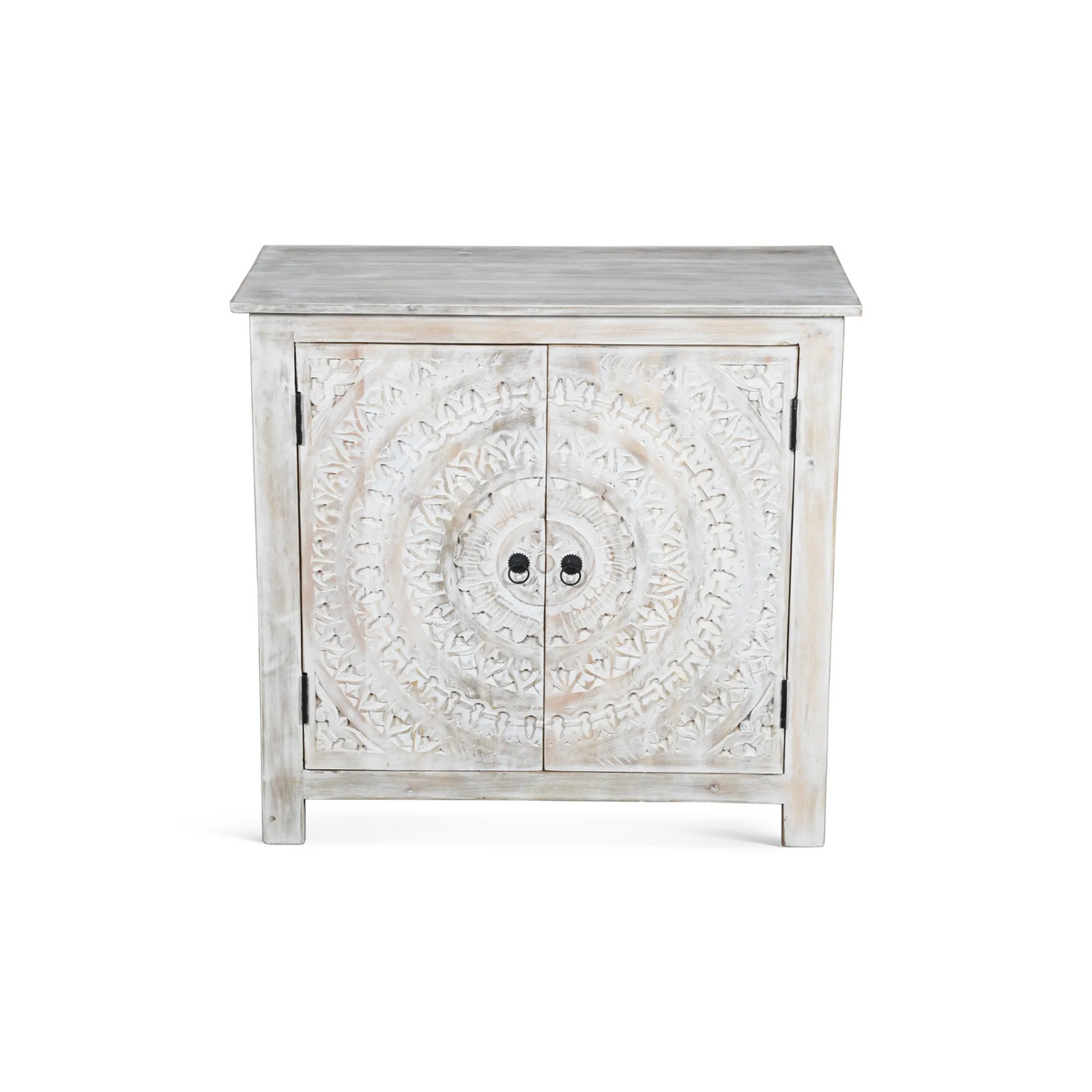 Booker Whitewash Carved Sideboard-Sideboard-Parc Decor