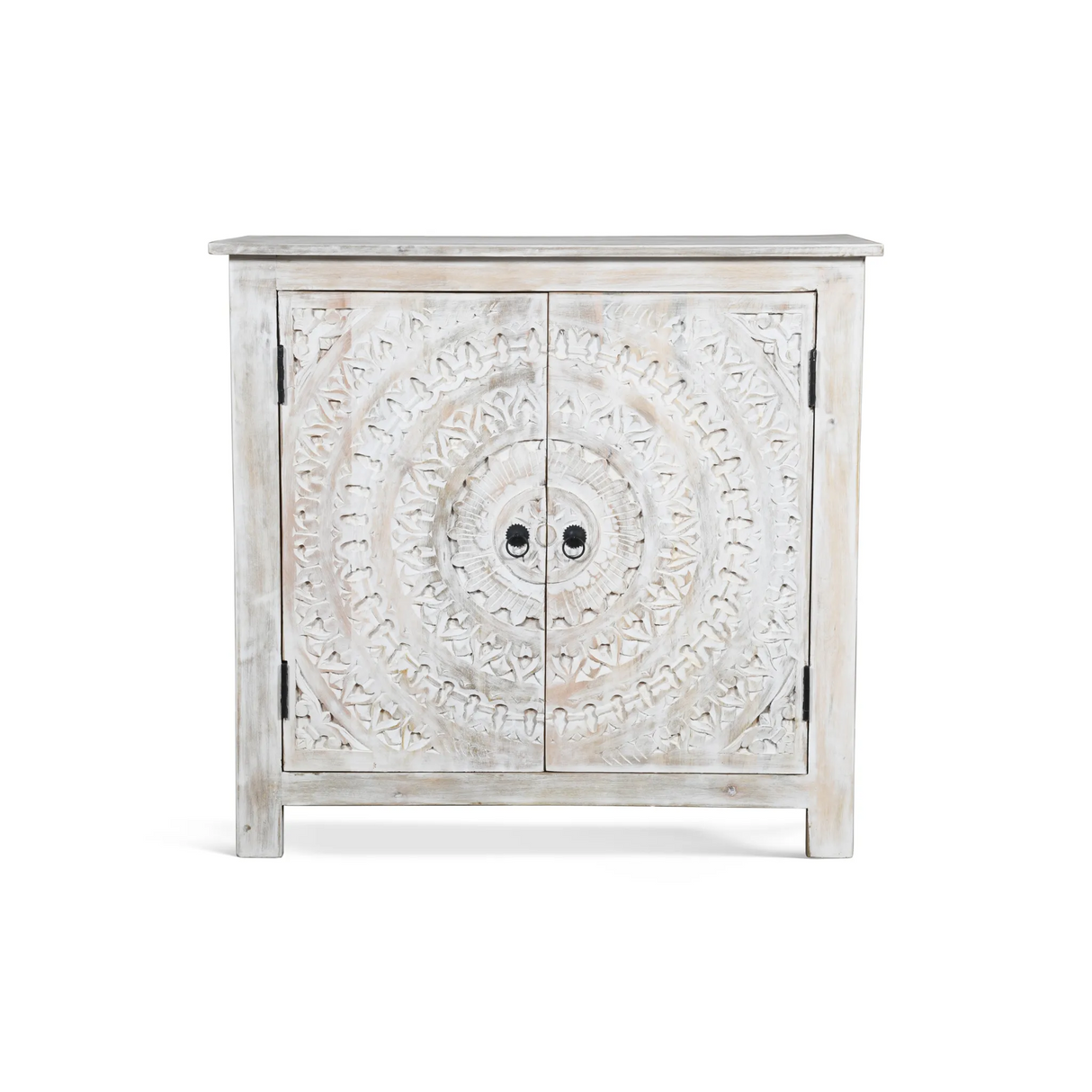 Booker Whitewash Carved Sideboard-Sideboard-Parc Decor