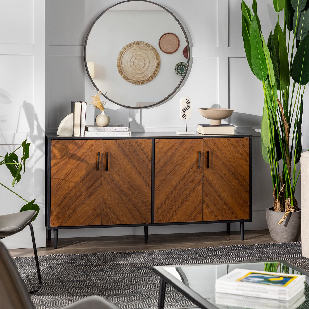 Bookmatch Hampton Buffet Sideboard / TV Stand-Dining / Kitchen-Parc Decor