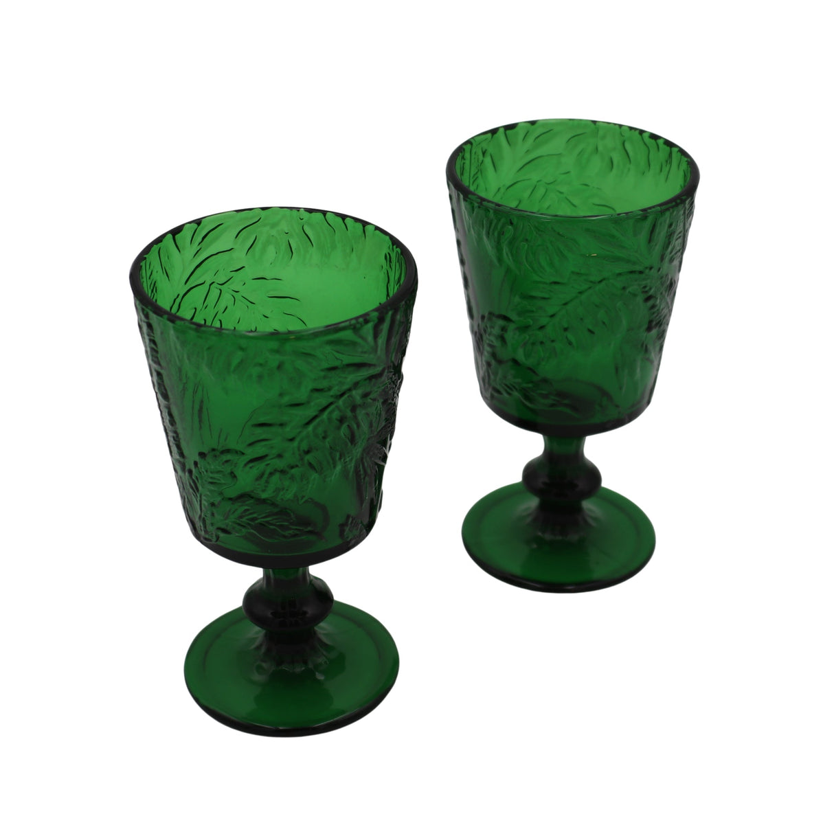Botanic Imprinted Chalice - Set of 6-Goblet-Parc Decor